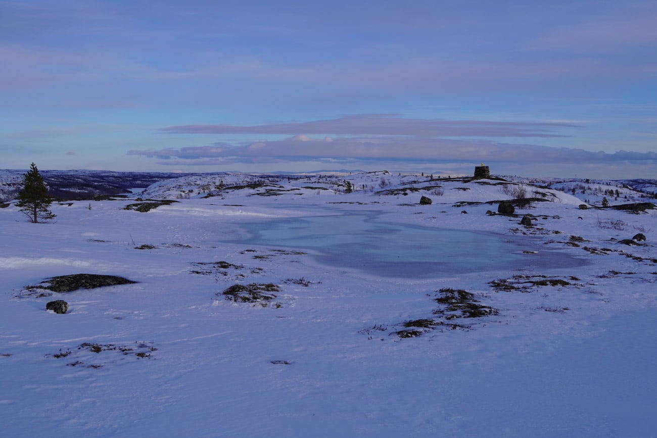 Winter landscape along the Russian border - kirkenes tours