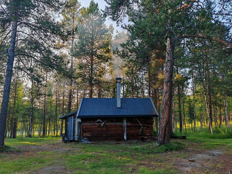 Wooden sauna fired up in Namdalen