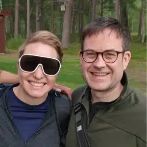 Emily and Donald from Canada during their visit with Kirkenes Tours.