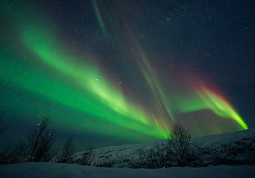 Magical Northern lights around Kirkenes